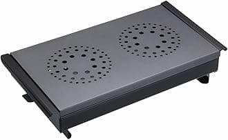 MasterClass Professional Food Warmer and Plate Warmer with 2 Tealights, Black/Grey