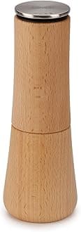 Joseph Joseph 20190 Milltop Wood Non-spill Kitchen Pepper Mill, Wood