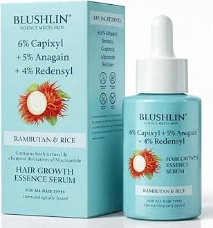 Blushlin Hair Growth Serum With 3% Redensyl,6% Capixyl & 5% Anagain With Rosemary Oil||Hair Serum For Women & Men | 30Ml