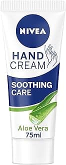 Soothing Care Aloe Vera Hand Cream (75ml), 24H Moisturising Hand Cream for Dry Cracked Hands, Non-Greasy, Fast-Absorbing Formula Soothes Skin