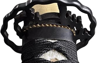 HMS Authentic Katana Training Sword - Handmade Aluminum Alloy Unsharpened Blade, Functional Japanese Iaido Practice Sword for Martial Arts, Cosplay, Gifts & Collectors