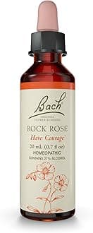 Bach Original Flower Remedies, Rock Rose - Have Courage - Natural Homeopathic Flower Essence for Emotional Balance - Vegan, Gluten Free, Sugar Free - 20mL Dropper