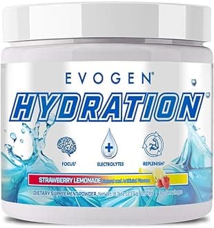 Hydration - Electrolytes Powder | Sugar-Free Electrolyte Powder Supplement for Hydration, Energy, and Recovery | Coconut Water, B Vitamins, Potassium | Strawberry Lemonade | 30 Servings