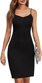 Avidlove Women Full Slips Sexy Chemise Nightgown V Neck Straight Dress Nightwear S-4XL