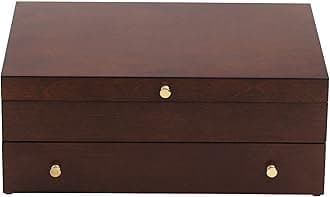 Lenox 893826 Mahogany Flatware Chest, 8.8