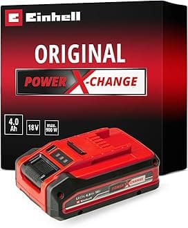 Einhell Original 18 V 4.0 Ah Power X-Change PLUS (18 V battery, universal for all PXC devices, without self-discharge, 3-stage LED charge level control, adapted charging cycles, without charger)