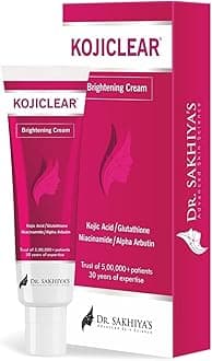 Kojiclear Face Cream with Kojic Acid, Glutathione, Niacinamide, and Alpha Arbutin, Helps in Dark Spot and Tan for Men and Women (20gm Pack of 1)