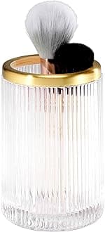 Nicole Miller - Tumbler, Glass Countertop Accessories (Louise Collection, Clear)