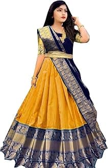 South indian Fancy Designer Flared Bridal lehenga Choli For Girls-Kumkum.