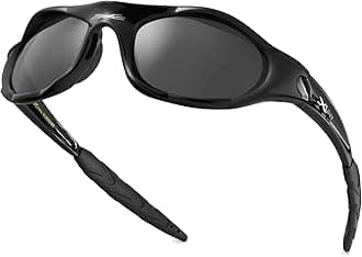 X LOOPYouth Sports Polarized Sunglasses for Boys Kids Teens Age 8-16 Baseball Wrap Around UV400 Glasses