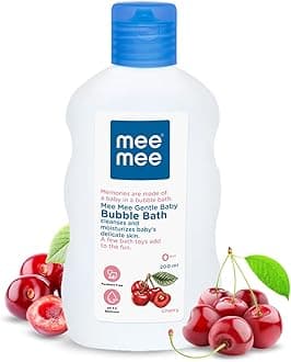 Mee Mee Baby Body Wash 200ml with Cherry & Fruit Extracts | Tear-Free, Mild & Moisturizing | Paraben-Free, Dermatologically Tested, pH Balanced | Gentle Head-to-Toe Bubble Bath for All Skin Types