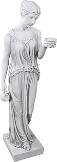 Design Toscano KY71304 Hebe of Youth Garden Statue, Large, Antique Stone
