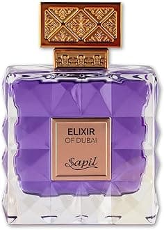 Sapil Elixir of Dubai Eau de Parfum – Long Lasting Unisex Amber Gourmand Perfume | Cocoa, Amber & Vanilla Notes | Warm Luxurious Signature Fragrance | 3.4 oz / 100ml
