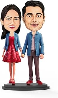 Personalized Couple Caricature Gift Custom Cartoon Photo Frame for Husband Wife Girlfriend Boyfriend Unique Romantic Gift for Couples