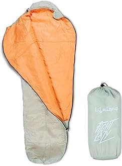 Sleeping Bag for Kids - Winter Sleeping Bags Certified for Temperatures 4°C to 10°C - Mummy Shape Foldable Camping Bed Height Upto 5’2" feet - Travel Accessory for Camping, Hiking, Trekking