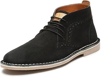 LOUIS STITCH Chukka Boots for Men| Suede Leather Boots for Men| High Ankle Casual Boot | Casual Office & Trekking Shoes | Hiking Boots for Men | Stitch Down Desert Boots | [LSSDSUCKBGJB_]