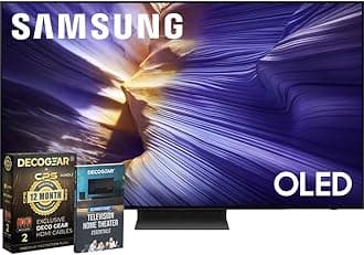 48 inch OLED 4K S90F Smart TV (2025) Vision AI, OLED HDR+, Glare-Free Bundle with CPS Exclusive 1-Year Protection & Deco Gear Complete Home Theater Beginner's Guidebook