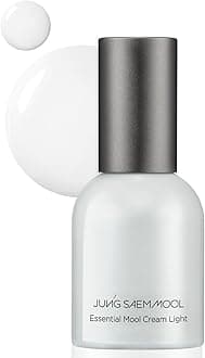 Essential Mool Cream | Hydrating Primer for a Long-Lasting Foundation Makeup, Glow Finish, Centella and Panthenol for Glass Skin, Korean Skincare (Light, 1 Fl Oz)