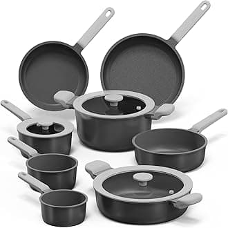 CAROTE Pots and Pans Set Non Stick, Premium Cooking Sets, Kitchen Cookwares, Induction Cookware Set, Pot and Pan, Kitchen Essentials, 11pcsRecycled Claim Standard Blended