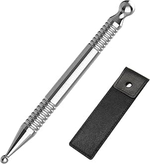 TMJ Relief Acupressure Tool – Stainless Steel Acupuncture Pen for Jaw Clenching, Facial Reflexology & Full Body Trigger Point Massage