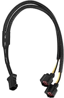 Car Horn Adapter Wiring Harness 1 to 2 Horn Adapter Connector Y Type Horn Special Plug Wiring Compatible with Ford Chevrolet