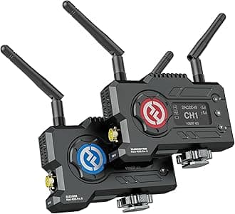 Hollyland Mars 400S PRO II Wireless SDI HDMI Video Transmitter and Receiver, 0.07s Latency 450ft Range, 4 APP Monitoring, 1080p 12Mbps 5G Transmission System for Live Streaming Videography Filmmaking