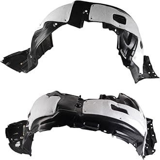 TRQ Front Inner Fender Liner Set Compatible with 2013-2017 Lexus LS460 LX1248132 LX1249132