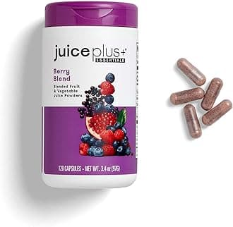JuicePlus+ Berry Blend: with Concord Grape, Blueberry, Cranberry, and More - Whole Food Based, Vegan, Plant-Based Vitamins - Gluten-Free, Non-GMO, Kosher - 1 Bottle (60 Servings)