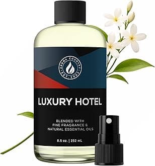Ritzy Luxury Hotel Diffuser Oil - Luxury Hotel Scent for Diffuser & Air Fresheners - Essential Oil Diffuser Refill, Home Fragrance Collection with Gardenia & Amber (8.5 Fl. Oz)