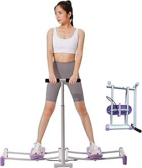 Leg Trainer Ski Machine, Metal, One Color, 220.46 lbs Max Load, Knob Control, Home Gym Exercise Equipment