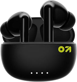Boult Audio W20 Truly Wireless in Ear Earbuds with 35H Playtime, Zen™ ENC Mic, 45ms Low Latency, 13mm Bass Drivers, Type-C Fast Charging, Touch Controls, IPX5 ear buds TWS (Space Black)