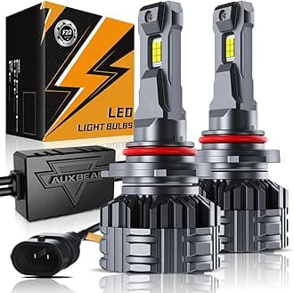 Auxbeam 9005 HB3 Fog Light Bulbs, Super Bright 9005 Powersports Bulbs, 6500K 110W 24000LM 700% Brighter 9005 Light Bulbs For UTV ATV Offroad Vehicles