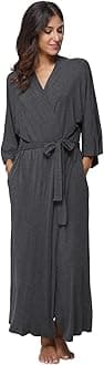 Women's Soft Robes Long Bath Robes Full Length Kimonos Sleepwear Dressing Gown,Solid Color