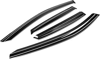 Auto Dynasty 4pcs Tape-On Window Visors Deflector Rain Guard Compatible with Kona 2018-2024, Acrylic