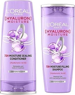Hyaluron 72H Moisture Sealing Conditioner for Dry Hair & Moisture Filling Shampoo 180Ml