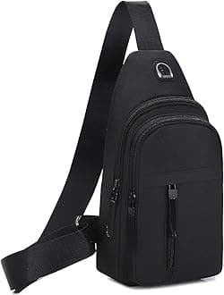 DONGKERSling Chest Crossbody Bag, Small Shoulder Bag, Lightweight Chest Bag, Multipurpose Crossbody Travel, Hiking, Daypack, Shoulder Bag for Men and Women