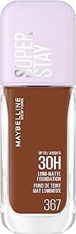 New York Super Stay up to 30HR Lumi-Matte Foundation, Medium-Full Coverage, Vegan Formula*, Amino Acids, Niacinamide, Vitamin E, All Day Wear - Shade: 367