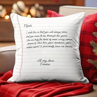 Personalized Mr and Mrs Pillows, Wedding Gifts for Couples with Name, Hubby Wifey Pillow Cases, Bridal Shower Gifts Valentines' Day for Her (Mr & Mrs-11)