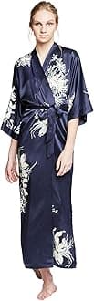 KIM+ONOSilk Yuri Long Kimono Robe (Washable) by KIM + ONO
