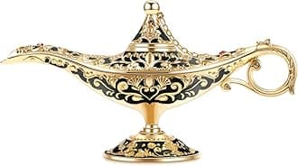 New Collectable Rare Legend Aladdin Magic Genie Light Lamp Pot Classic Gold