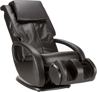 WholeBody Swivel-Base Full Body Relax and Massage Chair - Perfect for Home Relaxation and Stress Relief | Warm Air Heating | Customizable Massage | Retractable Ottoman | Black Color, 7.1"