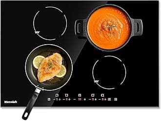 30 Inch Induction Cooktop 4 Burners Built-in Induction Burner with Timer Child Safety Lock 9 Power Levels Shutdown, 7000W Magnetic Stovetop for RV, Apartment, Kitchen, 220-240V