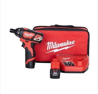 MILWAUKEE'S 2401-22 M12 12-Volt Lithium-Ion Hex Cordless Screwdriver Kit (1/4in)