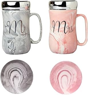 NYRWANA DELIVERING SMILES IN INIDA Coffee Mug, Mugs for Coffee, for Couple Special, Wedding Gift for Couples, Couple Gifts, Marriage Gifts for Couples, Coffee Mug with Lid and Free Coasters (360ml)