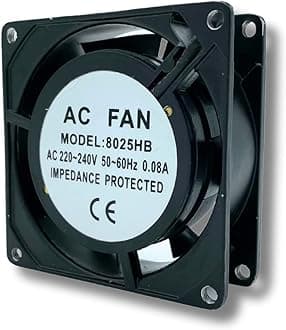 AirTech-UK Axial Cooling Fan Motor - High-Performance AC 220-240V Fan for Ovens, Fridges, and Ventilation - Reliable and Durable Motor with Sintered Iron Sleeve Bearing