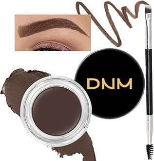 Dark Brown Eyebrow Powder Pomade Gel Shaper Makeup Kit with Dual-ended Brush, Eyebrow Stencil Kit for Women Shaping, Eye Brow Pomade Stencil Shaper Tinting kits for Women Long Lasting Waterproof