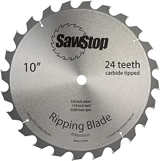 24-Tooth Ripping Table Saw Blade
