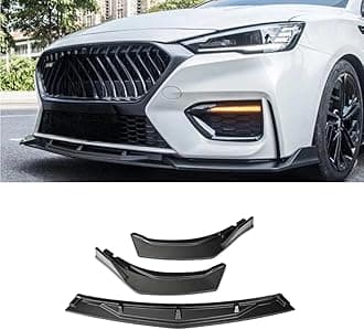 Car Front Bumper Lip Splitter Diffuser Spoiler Body Kit for MG6 2020-2024 Bumper Protector Car Accessories (Matte Black)