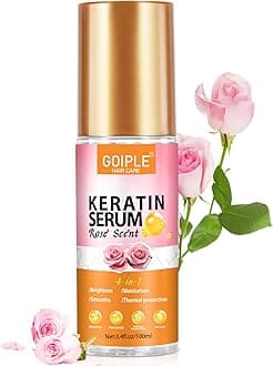 Keratin Protein Hair Serum Keratin Styling & Moisturizing Oil - Anti Frizz Control Nourishes & Repair Keratin Hair Serum Oil for Dry Damaged Hair Heat Protectant Serum for Shine Prevent Hair Burns