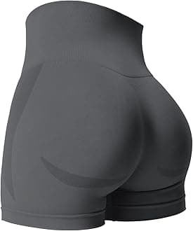 Seamless High Waisted Shorts for Women Smile Contour Biker Shorts Gym Yoga Workout